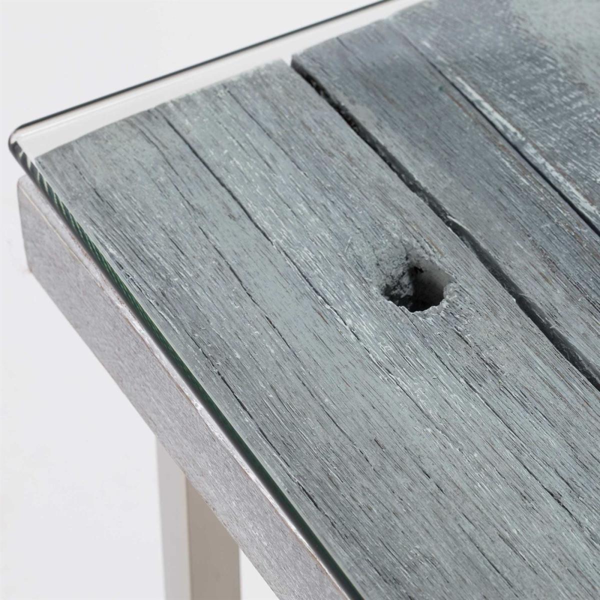 Caspian Chill Reclaimed Wood Coffee Table, Grey | Barker & Stonehouse – image 4