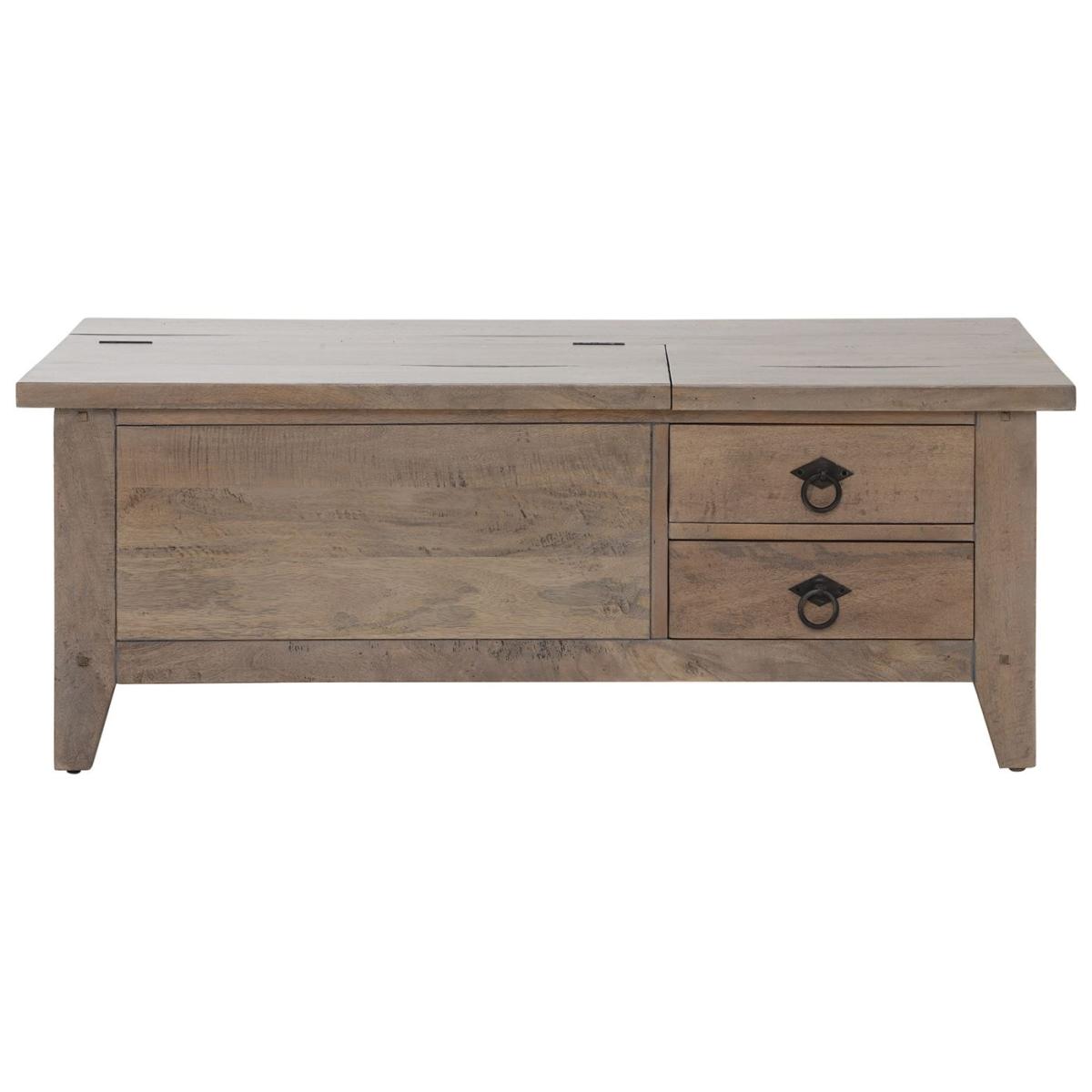 Hancock Storage Coffee Table, Neutral Mango Wood | Barker & Stonehouse – image 2