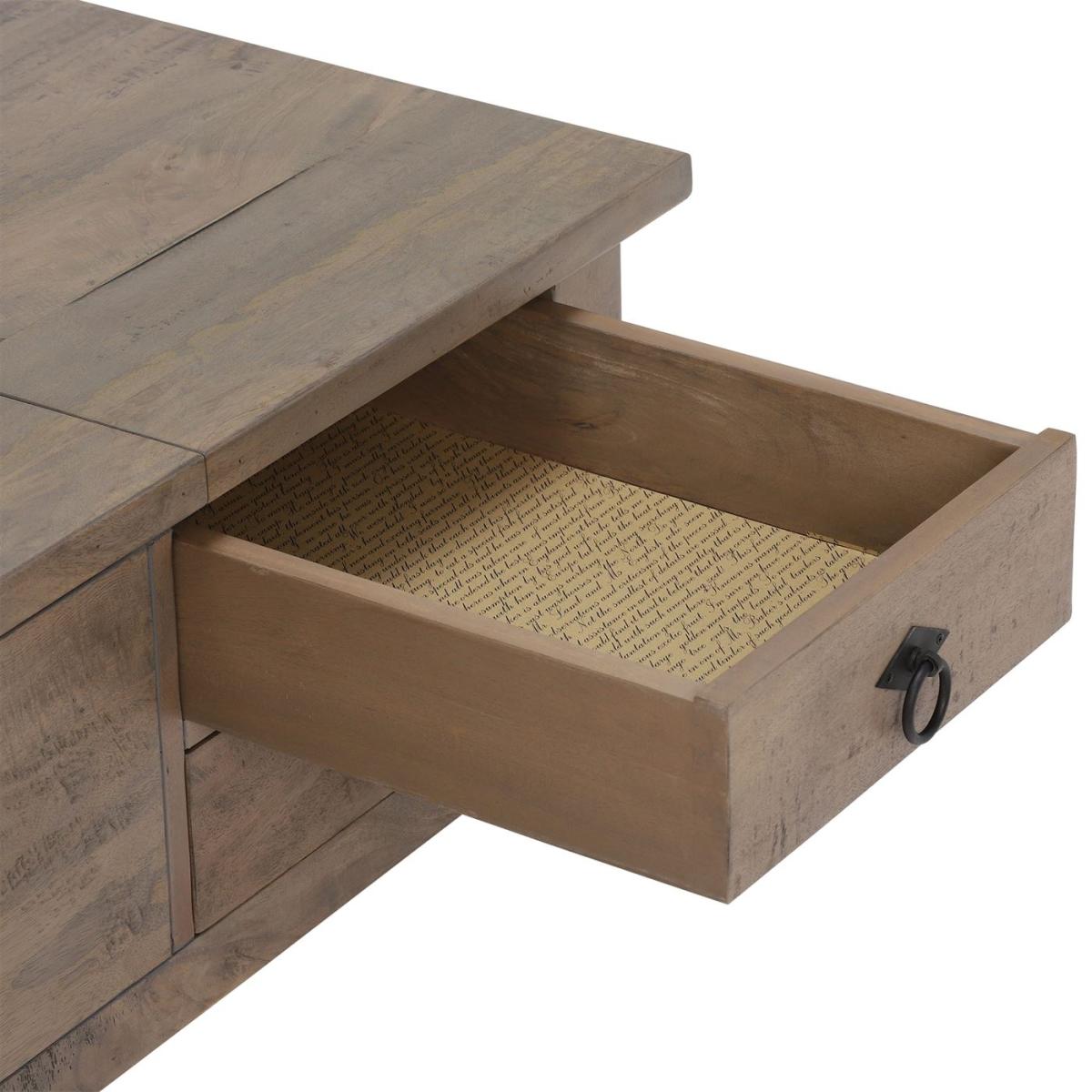 Hancock Storage Coffee Table, Neutral Mango Wood | Barker & Stonehouse – image 6