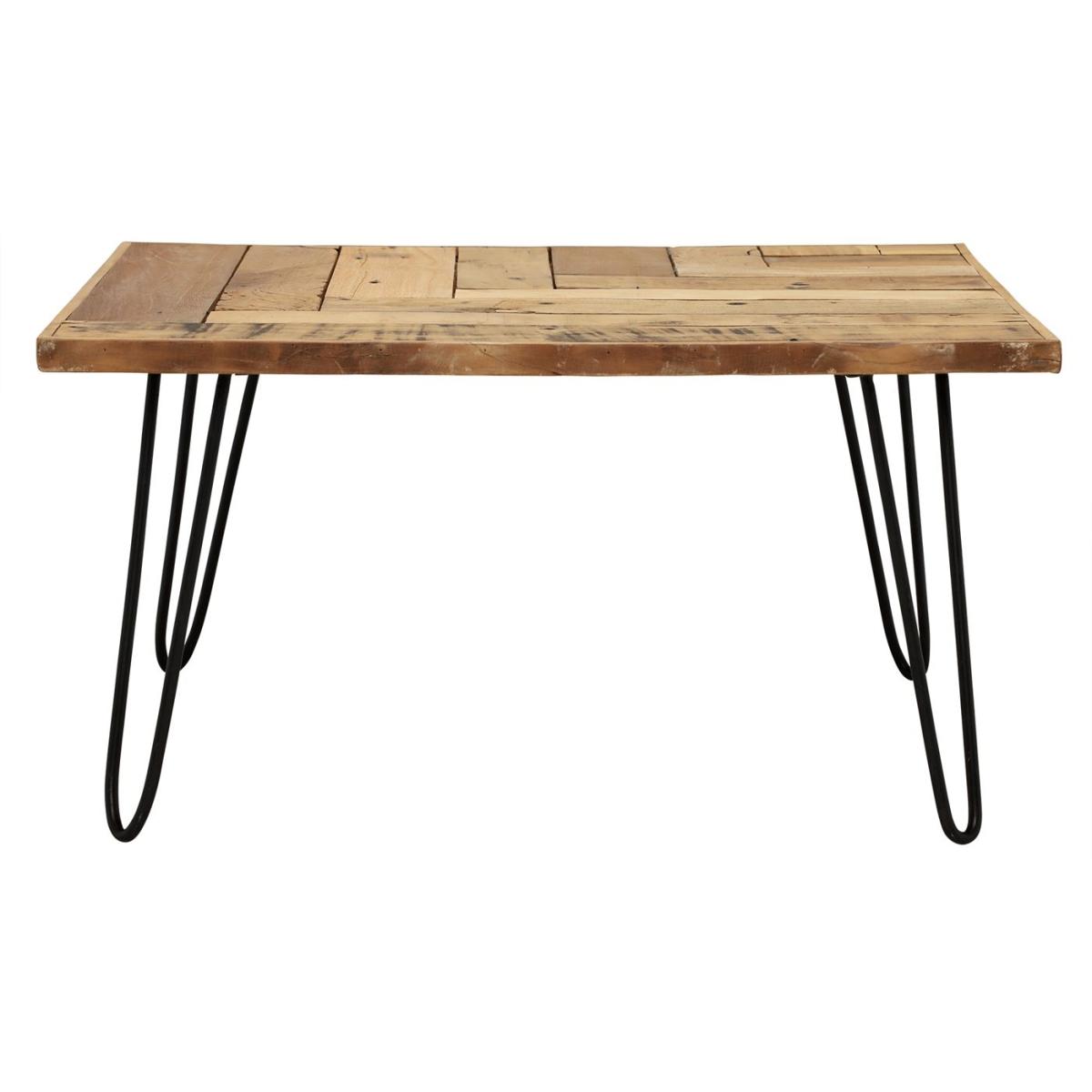 Winnie Reclaimed Square Coffee Table, Brown | Barker & Stonehouse – image 2