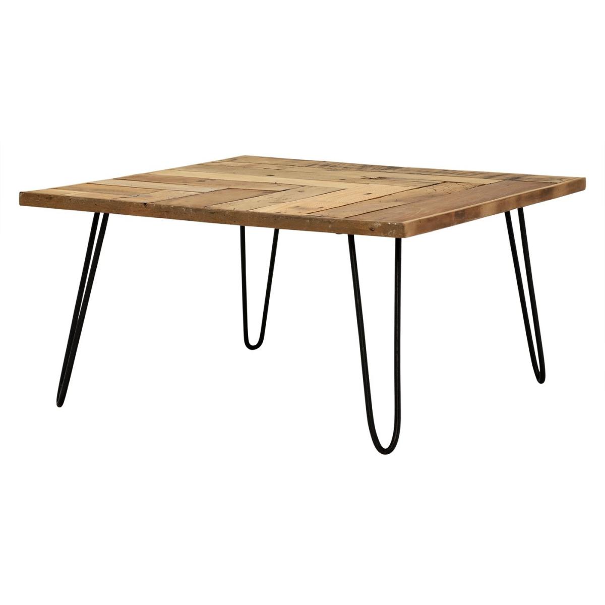 Winnie Reclaimed Square Coffee Table, Brown | Barker & Stonehouse – image 4