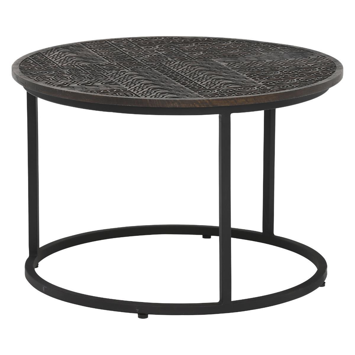 Inca Mango Wood Coffee Table in Ebony Finish – image 2