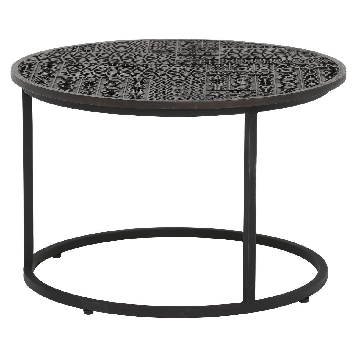Inca Mango Wood Coffee Table in Ebony Finish – image 3