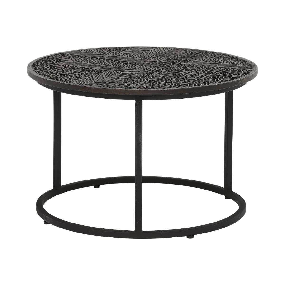 Inca Mango Wood Coffee Table in Ebony Finish – image 1