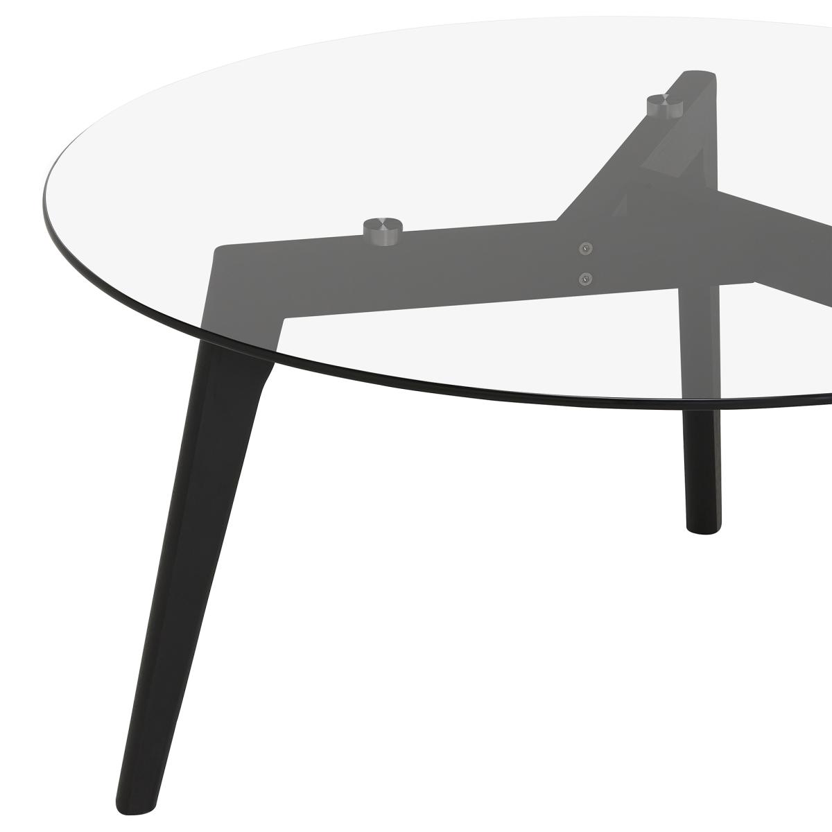Aries Round Coffee Table, Black | Barker & Stonehouse – image 3