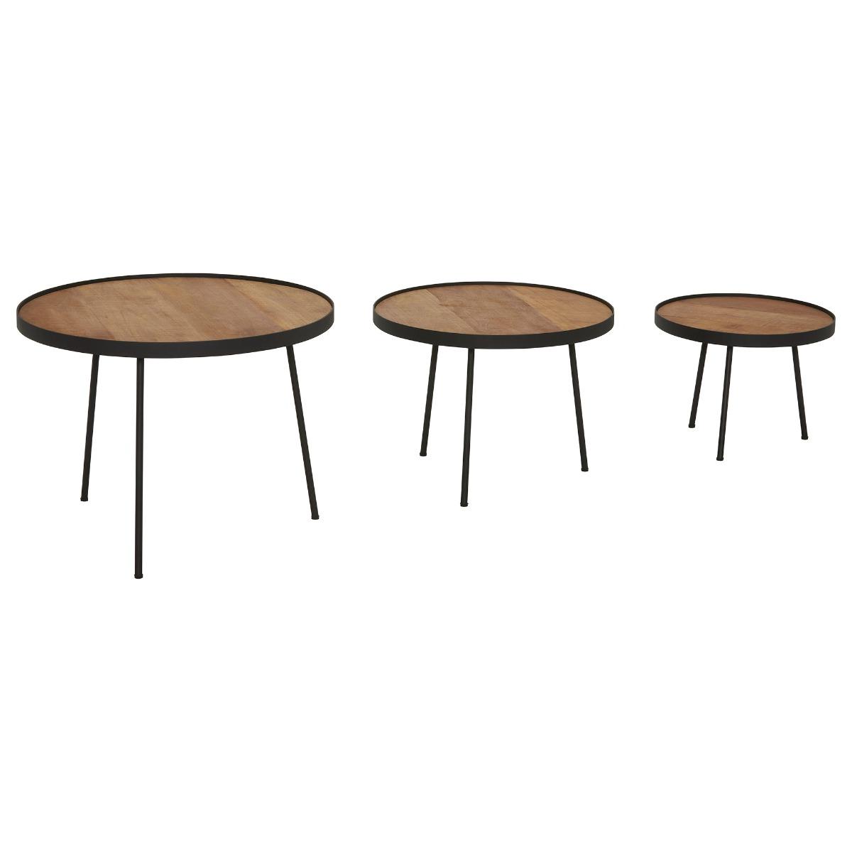 Fika Set Of 3 Coffee Tables, Brown | Barker & Stonehouse – image 5