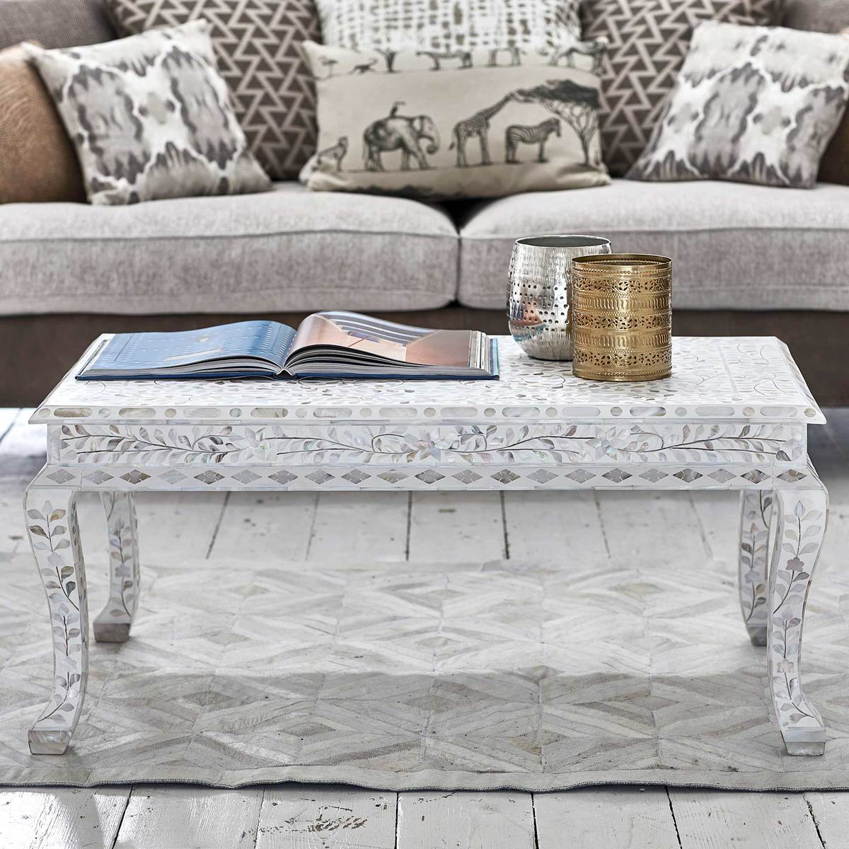 Clipper Coffee Table, Mother Of Pearl – image 3