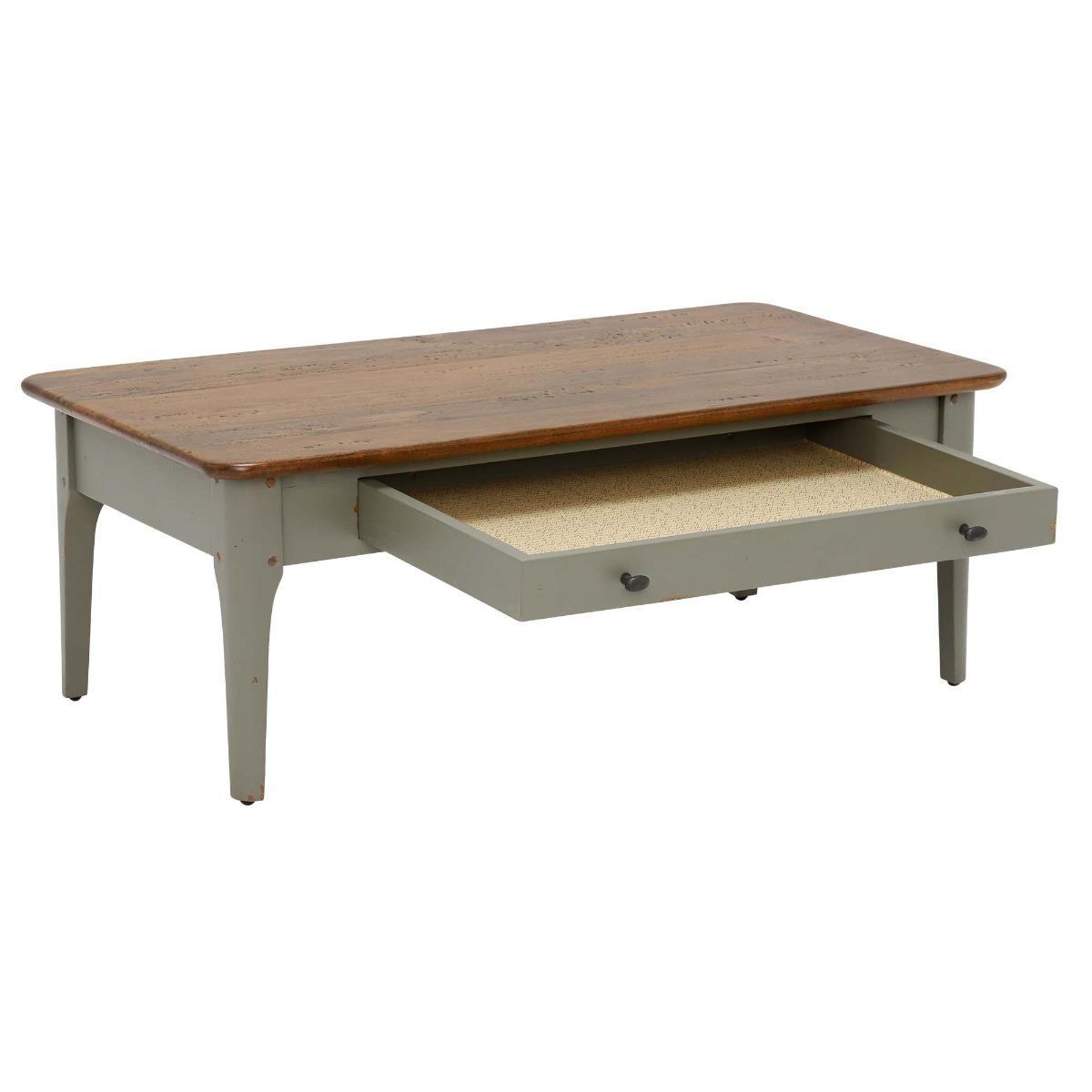 Maison 1 Drawer Coffee Table, Albany and Moss Grey – image 3