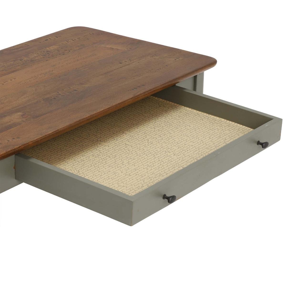 Maison 1 Drawer Coffee Table, Albany and Moss Grey – image 4