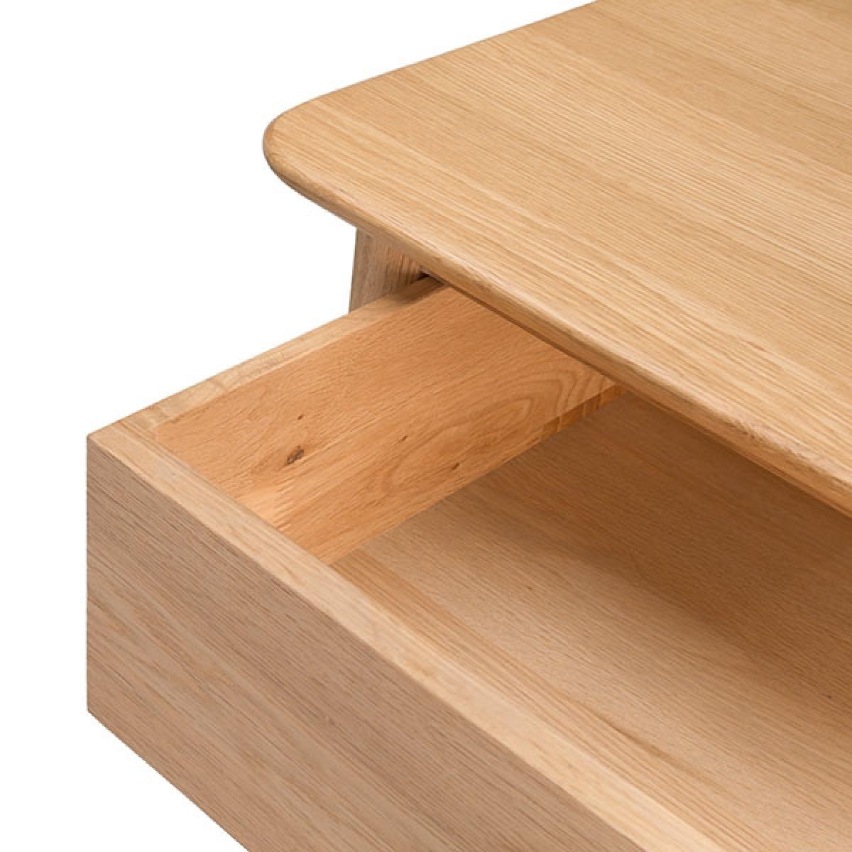 Ercol Teramo 2 Drawer Coffee Table, Neutral Oak Wood | Barker & Stonehouse – image 4