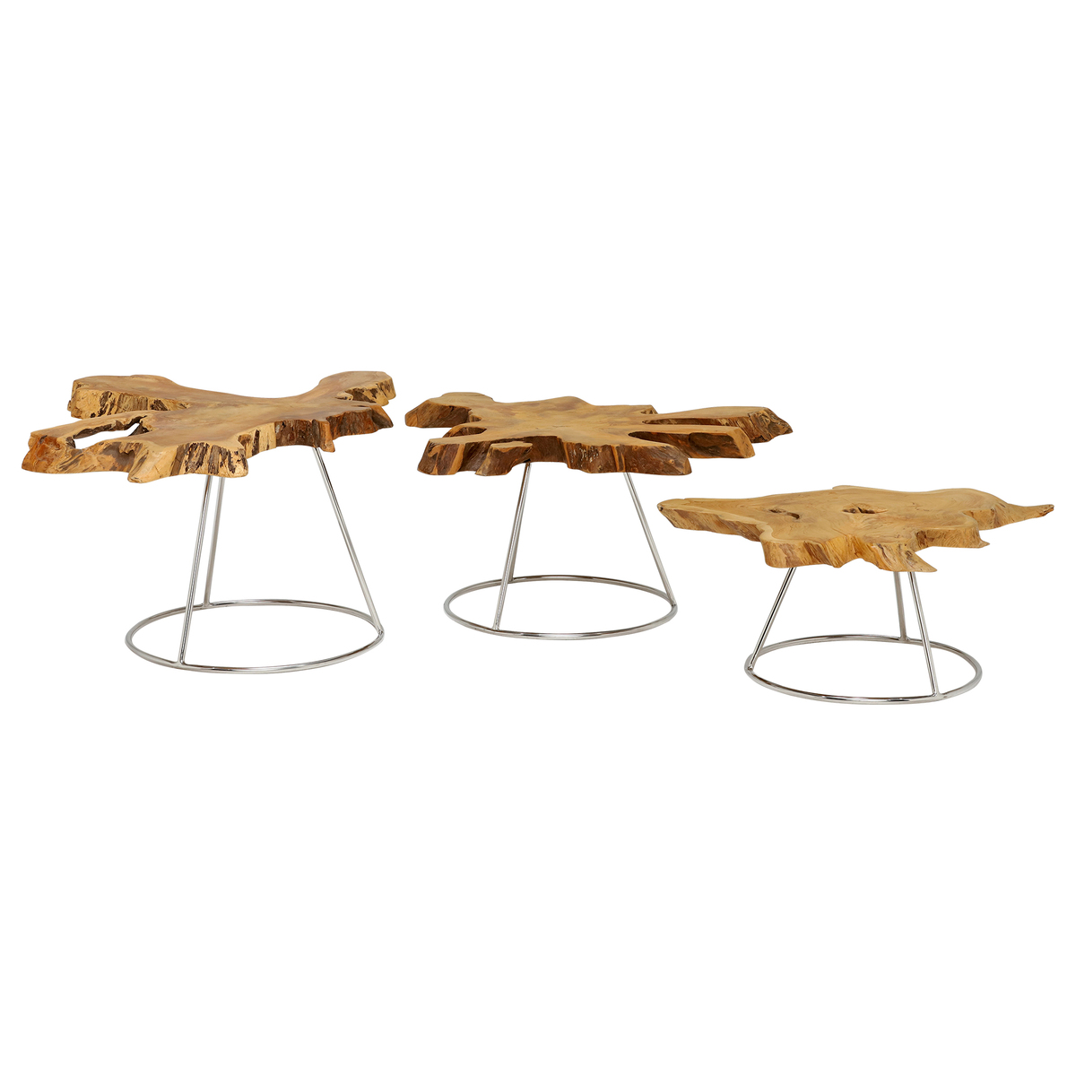 Caspian Admire Set of 3 Multi Coffee Tables – image 7
