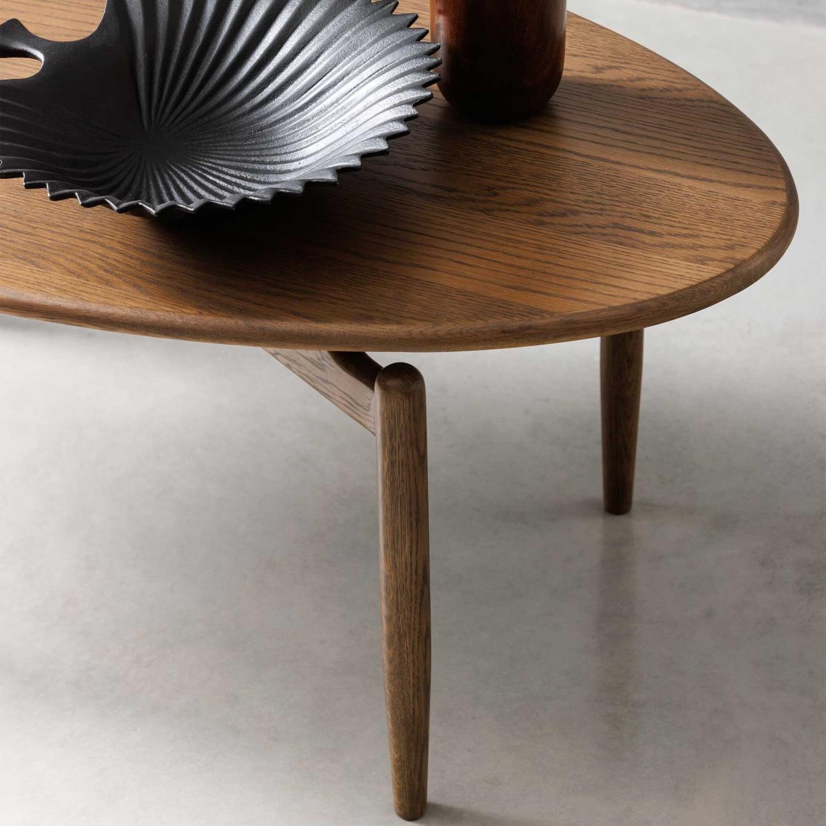 Delancy Coffee Table, Round, Brown Oak | Barker & Stonehouse – image 3