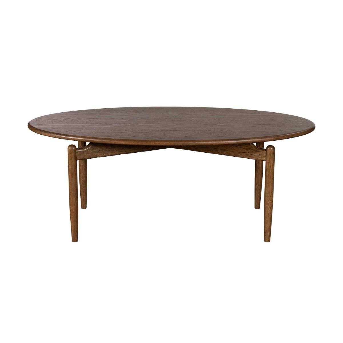 Delancy Coffee Table, Round, Brown Oak | Barker & Stonehouse – image 4