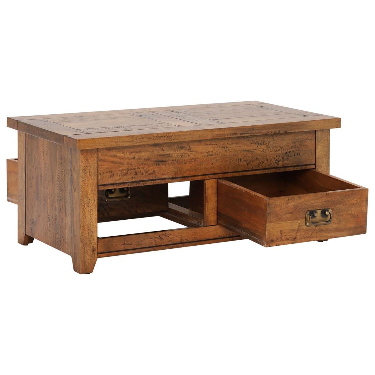 New Frontier Mango Wood Storage Coffee Table – image 6