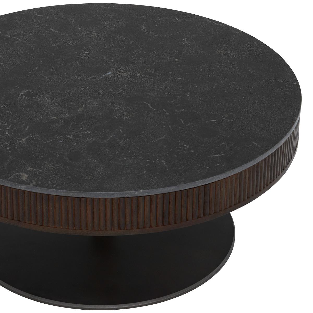Nisha Round Coffee Table, 776 Walnut Wood | Barker & Stonehouse – image 3