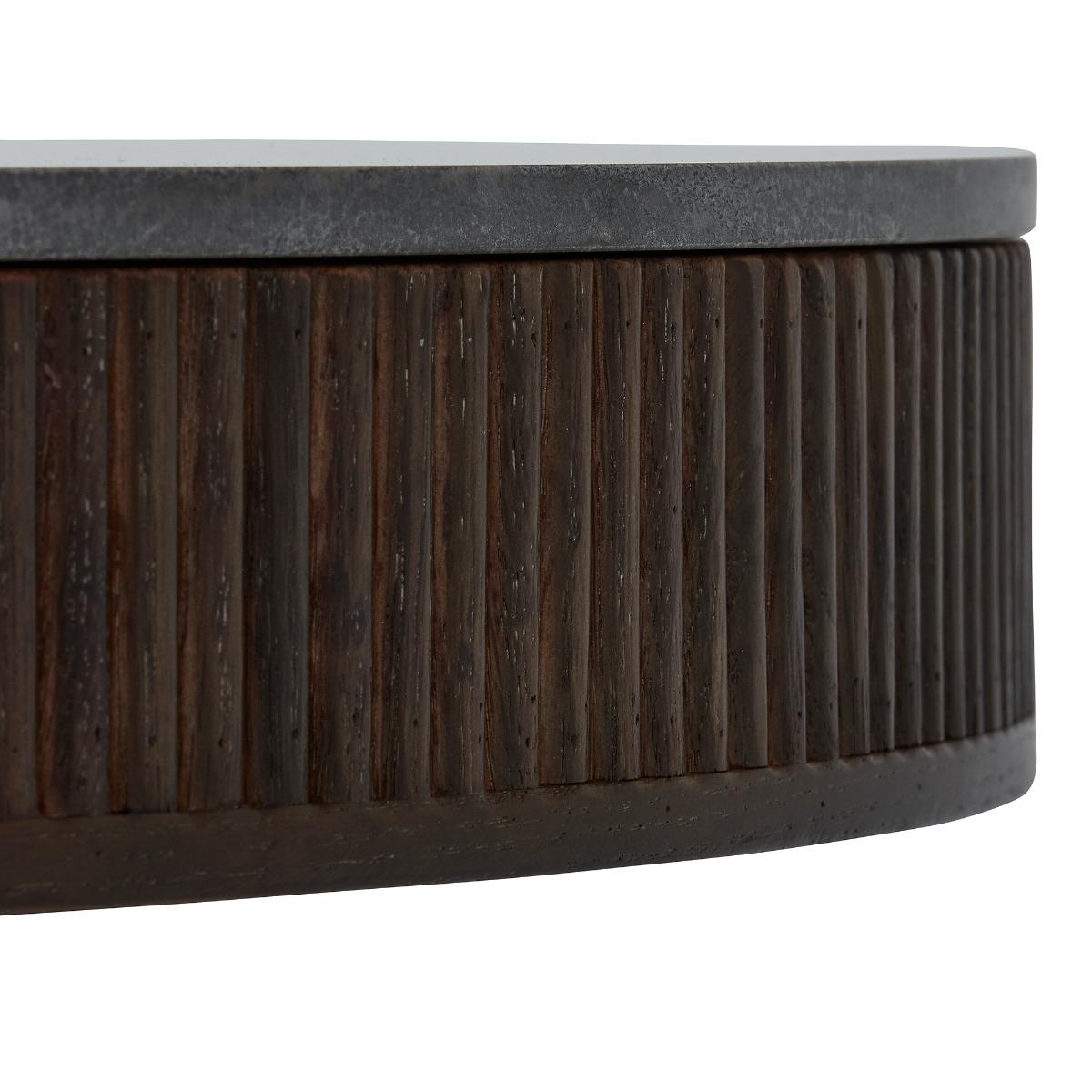 Nisha Round Coffee Table, 776 Walnut Wood | Barker & Stonehouse – image 4
