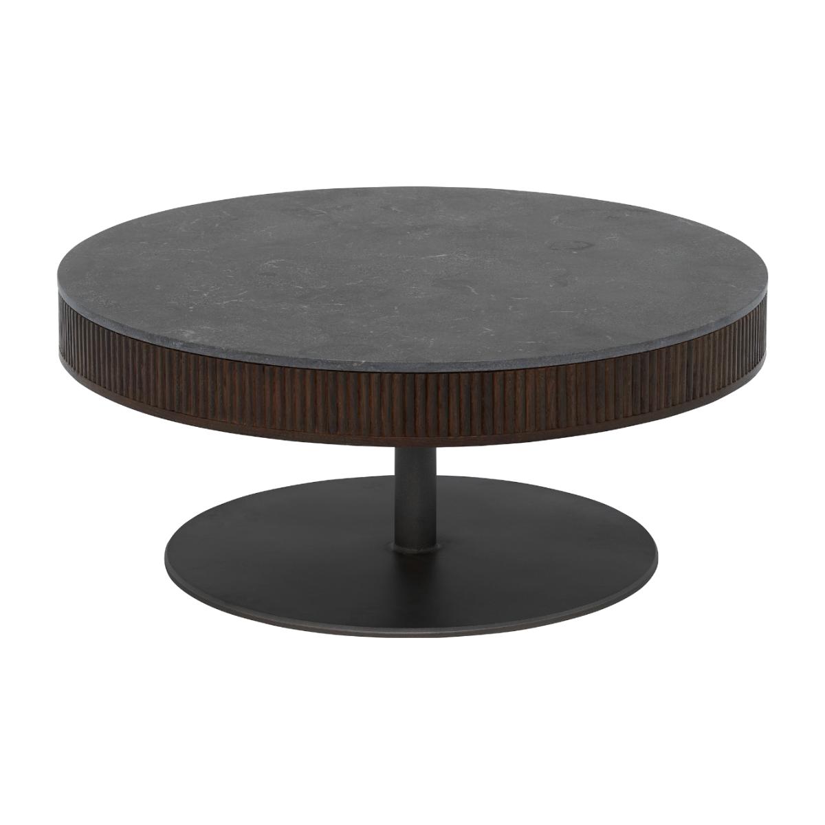 Nisha Round Coffee Table, 776 Walnut Wood | Barker & Stonehouse – image 1