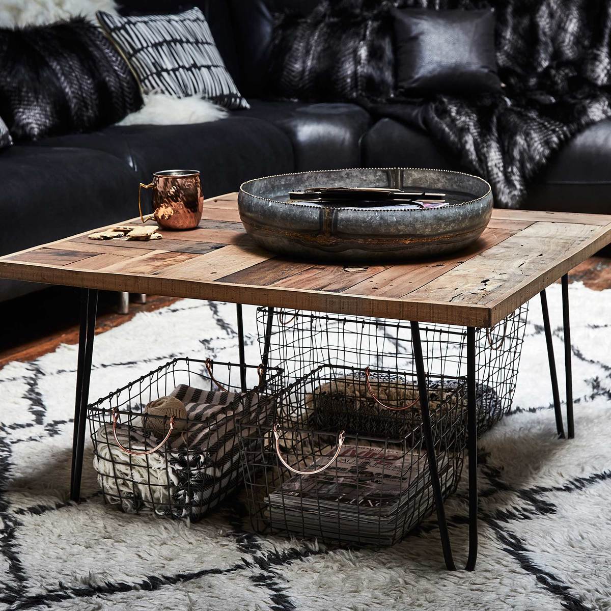 Winnie Reclaimed Square Coffee Table – image 3