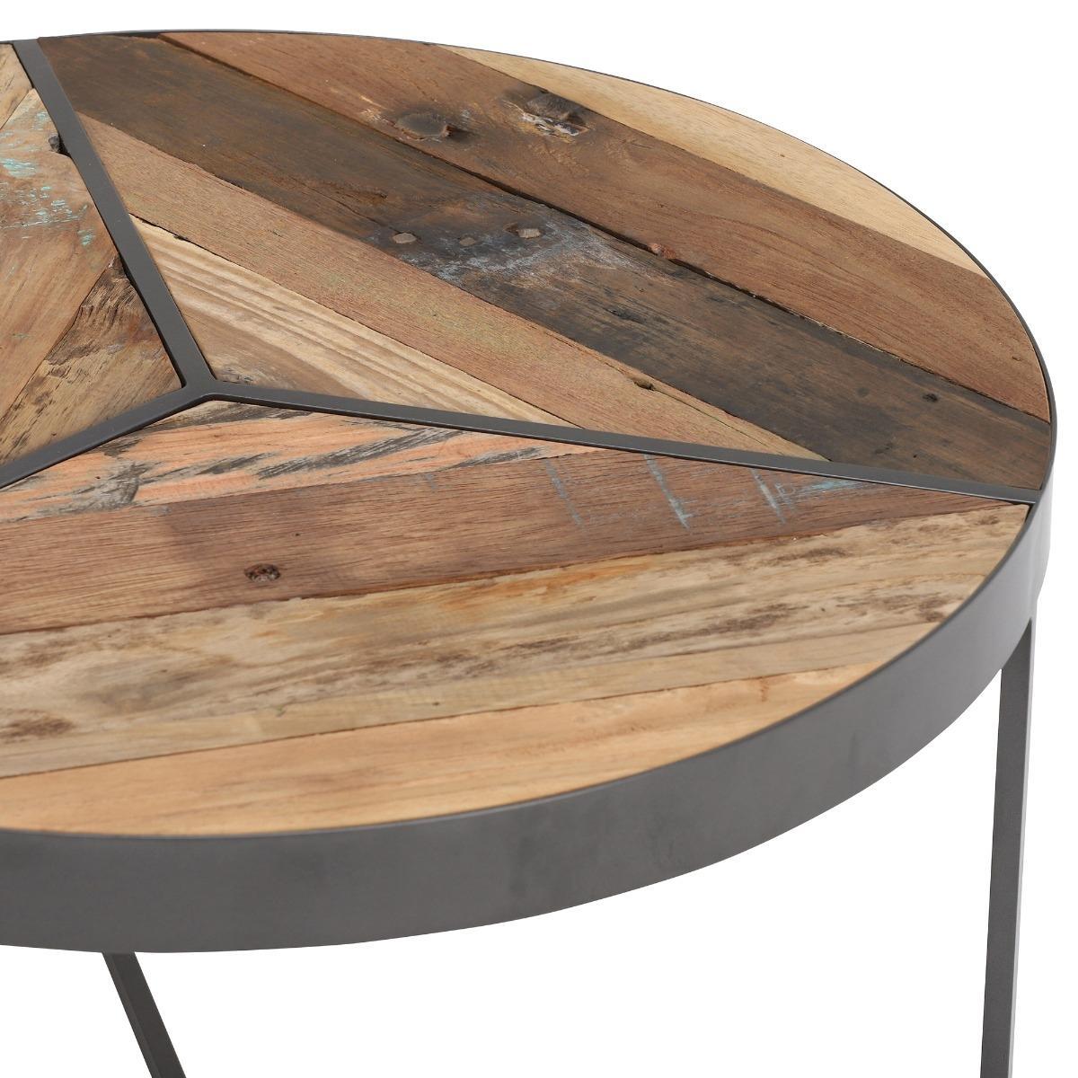 Taiga Small Round Rustic Coffee Table – image 3