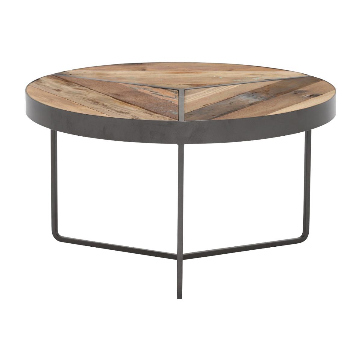 Taiga Small Round Rustic Coffee Table – image 1