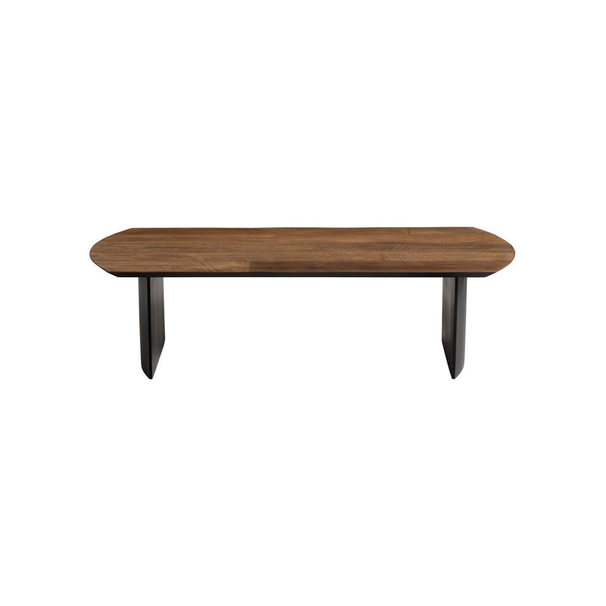 Syracuse Rectangular Coffee Table, Brown Wood | Barker & Stonehouse – image 2