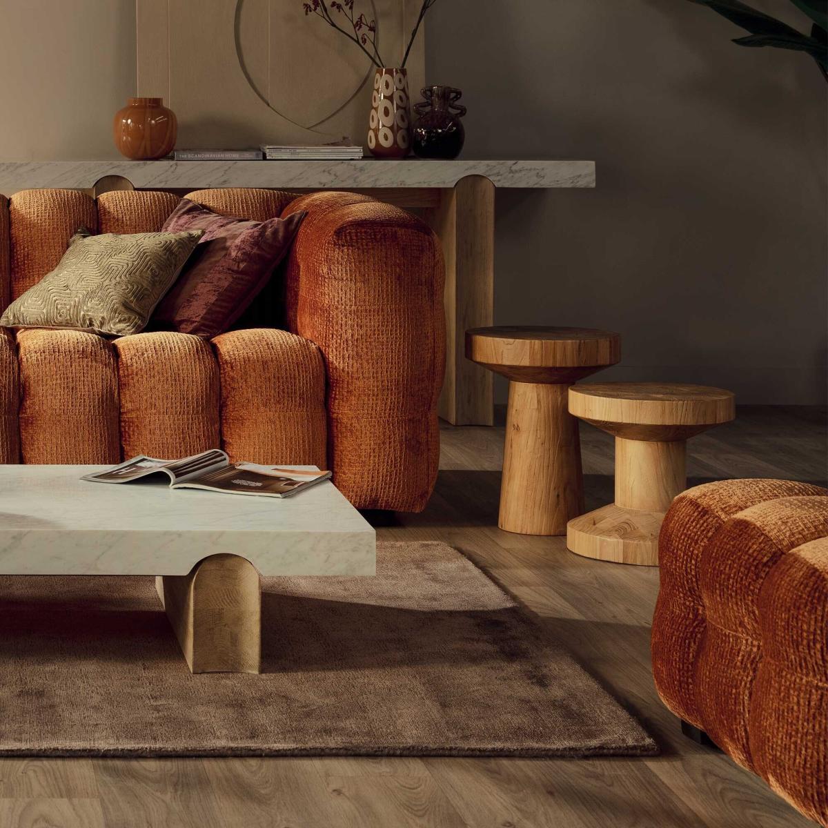 Carver Coffee Table 35x45cm, Round Wood | Barker & Stonehouse – image 3
