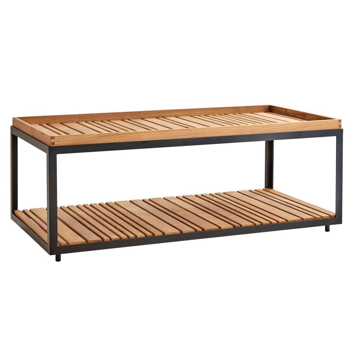 Cane Line Level Rectangle Coffee Table With Set Of 2 Tops | Barker & Stonehouse – image 2