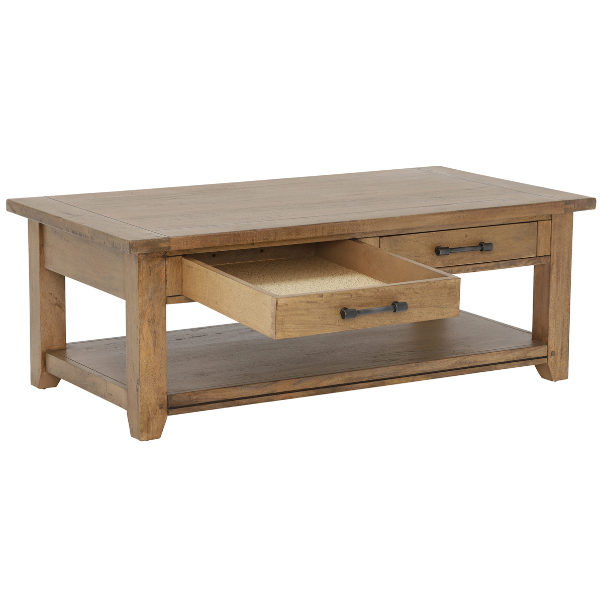 Antix Coffee Table 2 Drawers, Smokehouse Distress – image 3