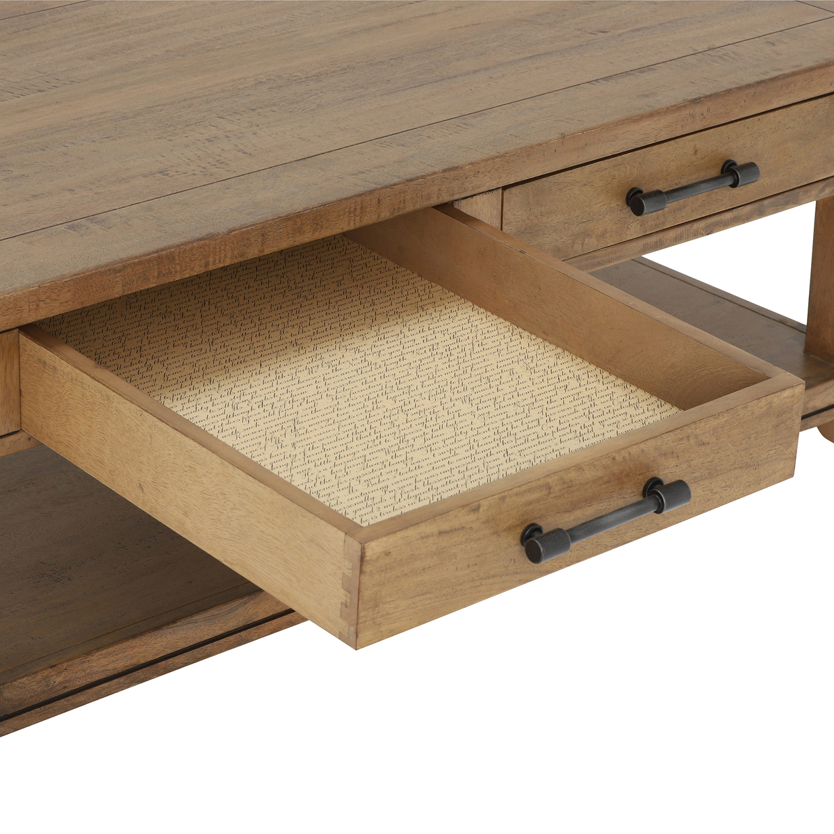 Antix Coffee Table 2 Drawers, Smokehouse Distress – image 4