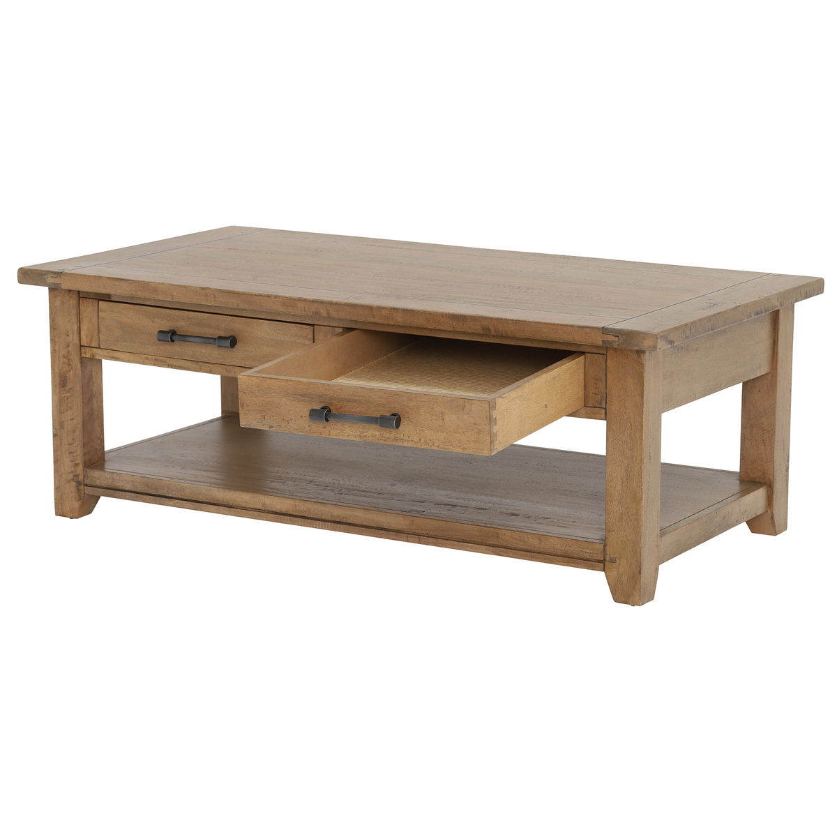 Antix Coffee Table 2 Drawers, Smokehouse Distress – image 5