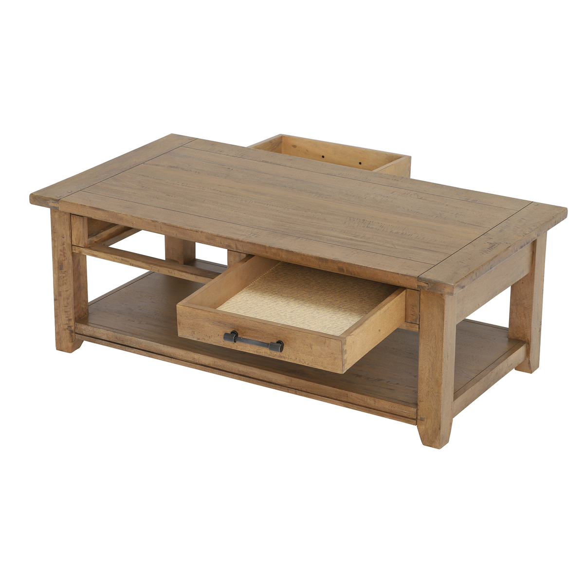 Antix Coffee Table 2 Drawers, Smokehouse Distress – image 6
