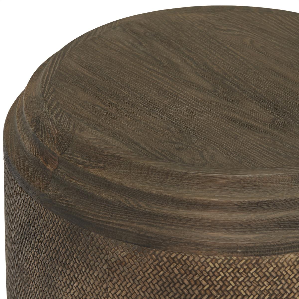 Dionne Round Coffee Table, Brown | Barker & Stonehouse – image 3