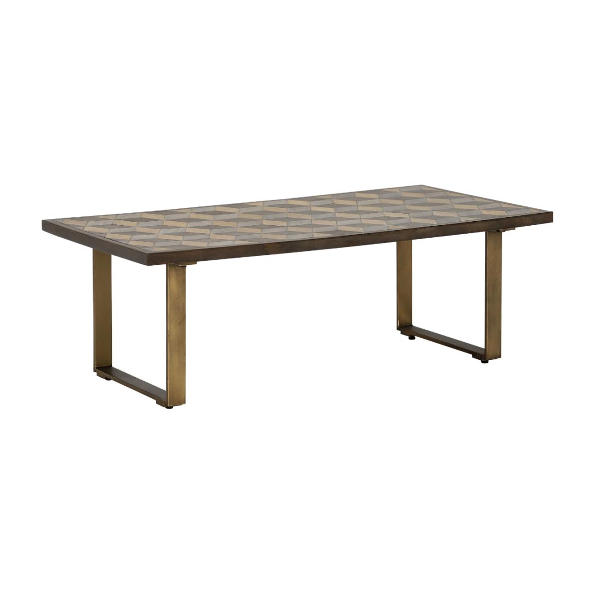 Facet Strip Leg Coffee Table, Brown Mango Wood | Barker & Stonehouse – image 1