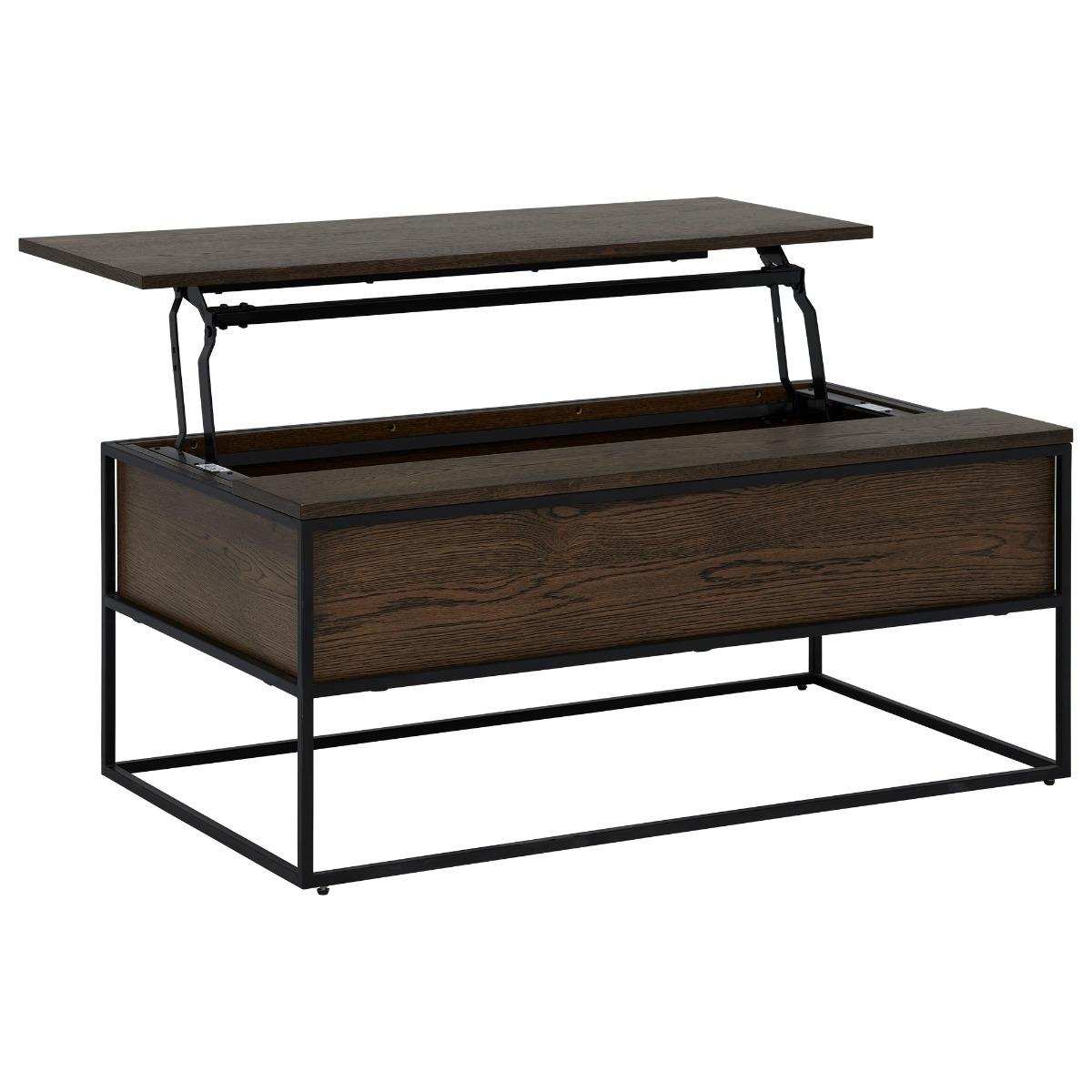 Anaheim Coffee Table With Lift Top, Brown Wood | Barker & Stonehouse – image 4