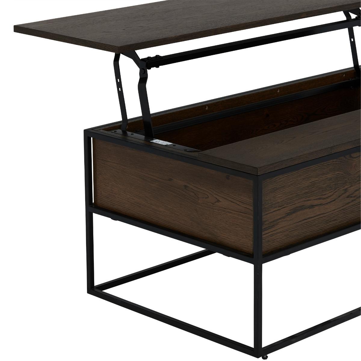 Anaheim Coffee Table With Lift Top, Brown Wood | Barker & Stonehouse – image 5