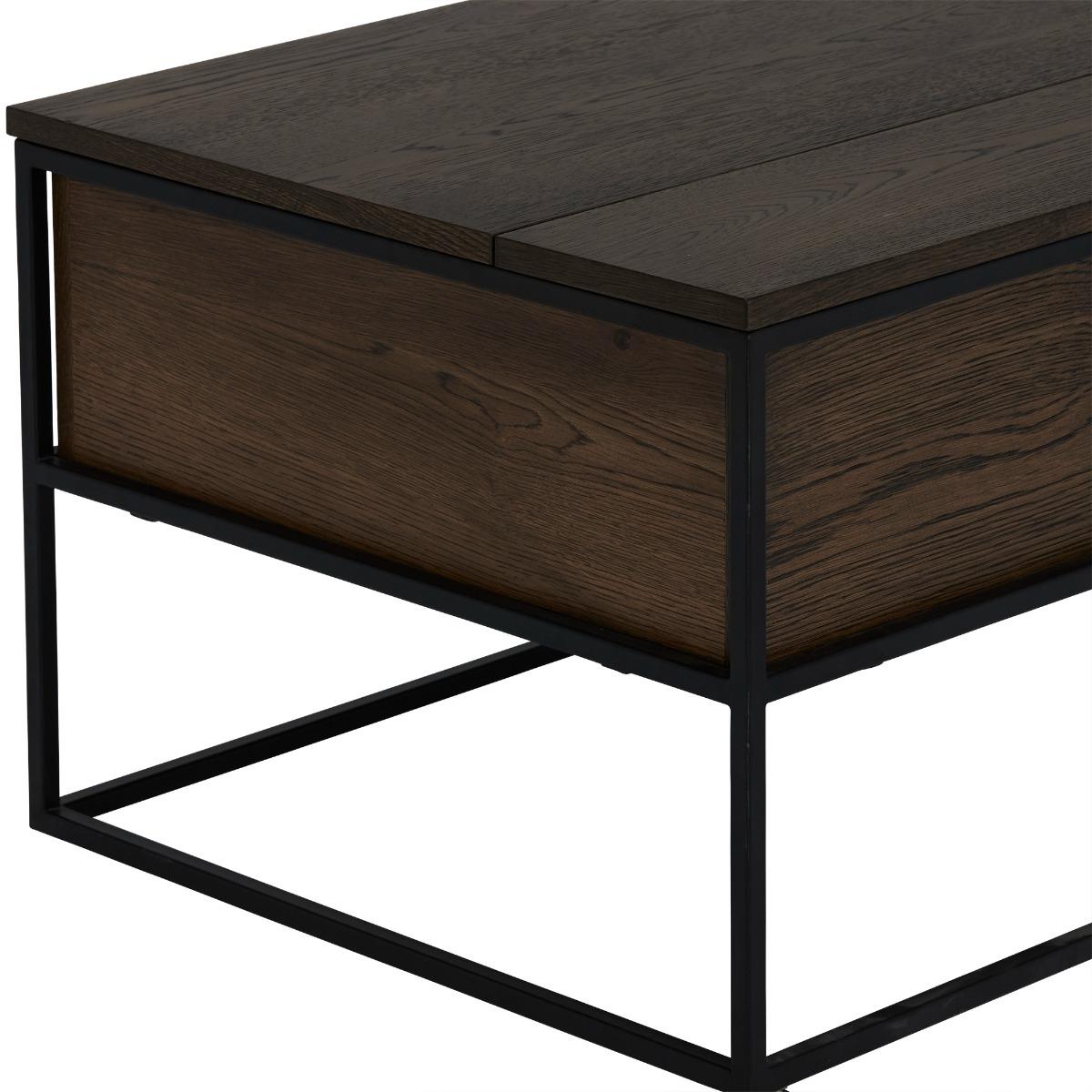 Anaheim Coffee Table With Lift Top, Brown Wood | Barker & Stonehouse – image 6