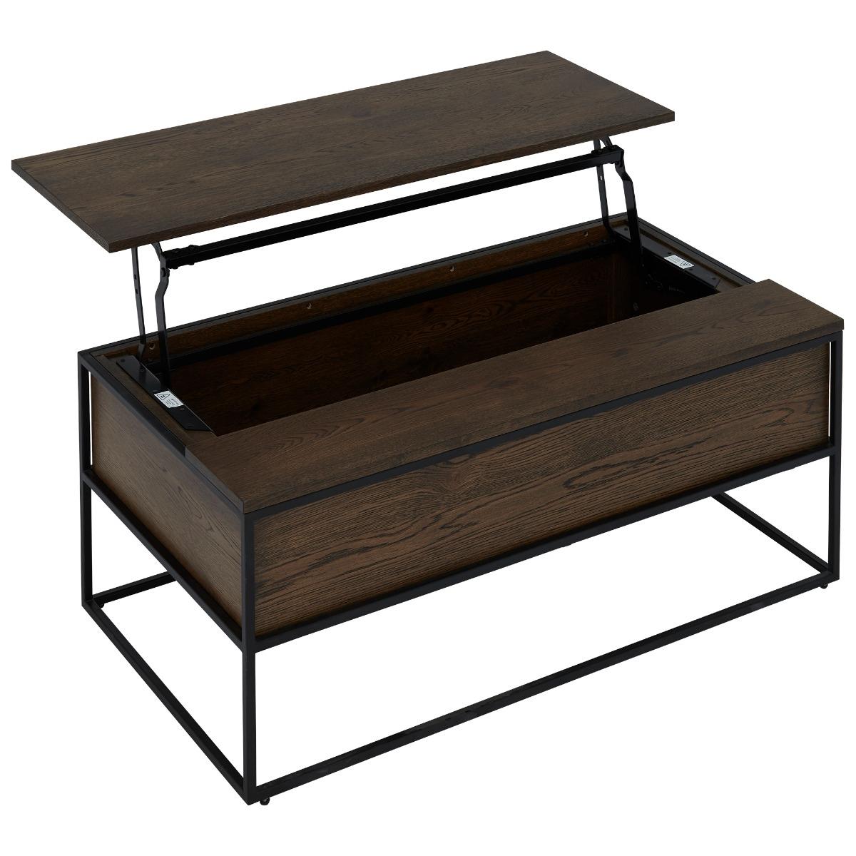 Anaheim Coffee Table With Lift Top, Brown Wood | Barker & Stonehouse – image 8