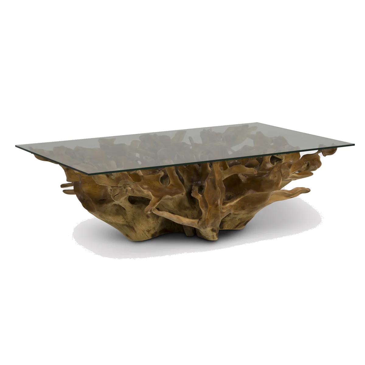 Wistman Coffee Table Square Carved, Teak Wood | Barker & Stonehouse – image 1