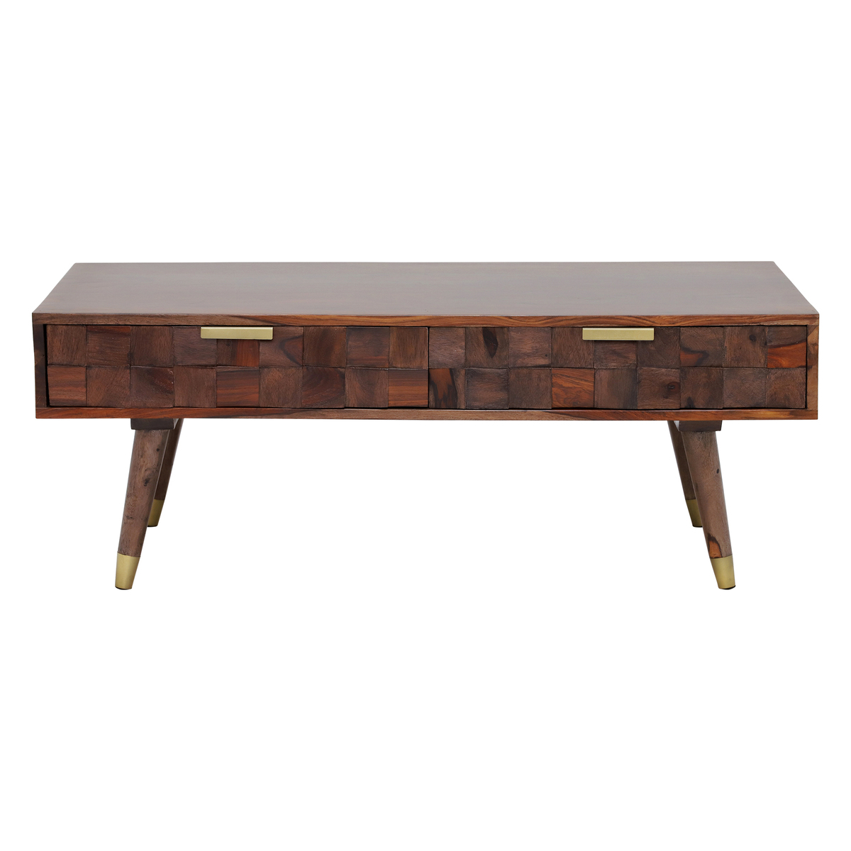 Kora 2 Drawer Coffee Table, Sheesham Wood – image 2