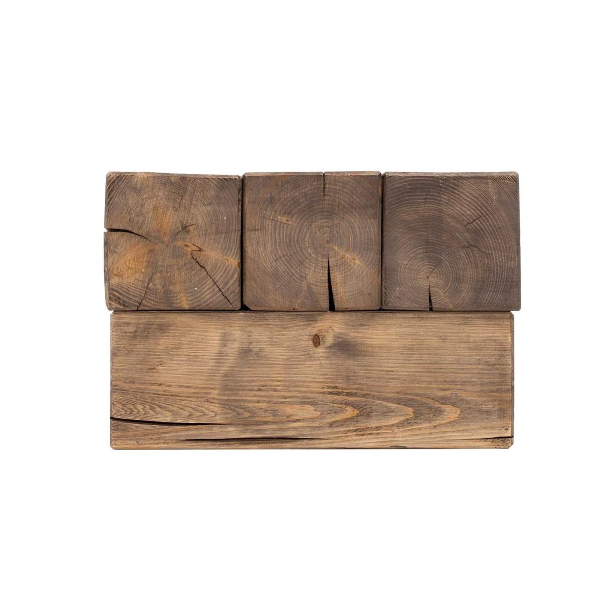 Samson Reclaimed Wood Coffee Table, Brown | Barker & Stonehouse – image 3