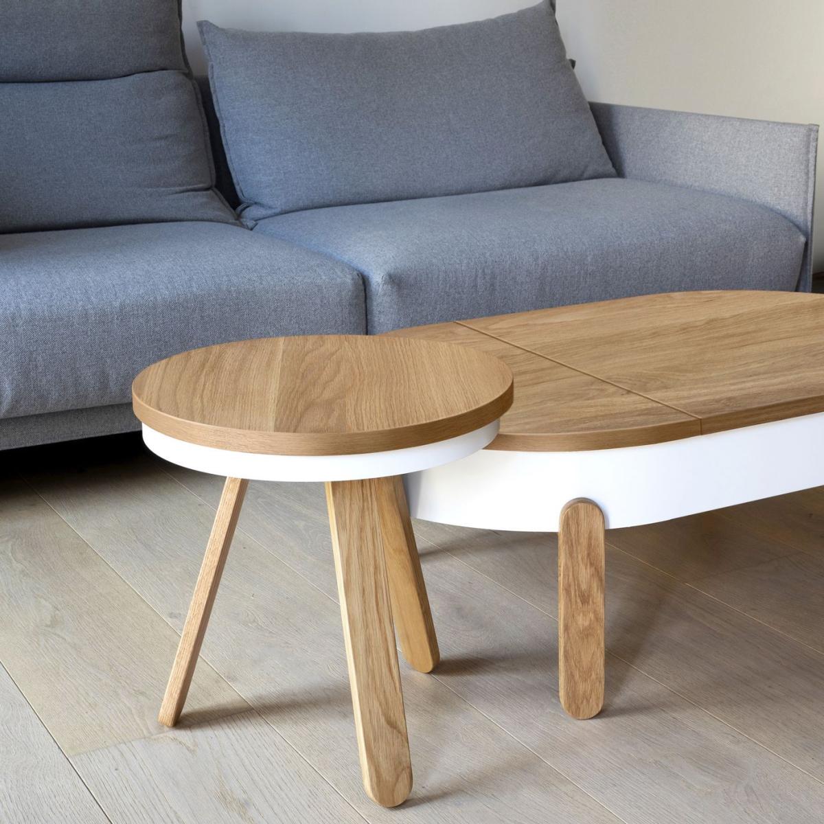 Oak/White Batea Tray Table - Small – image 2