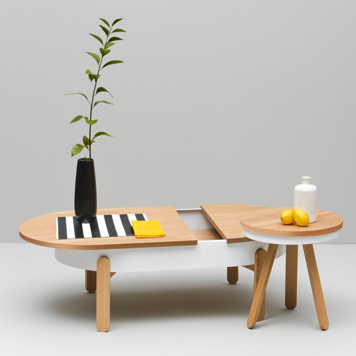 Oak/White Batea Tray Table - Small – image 5