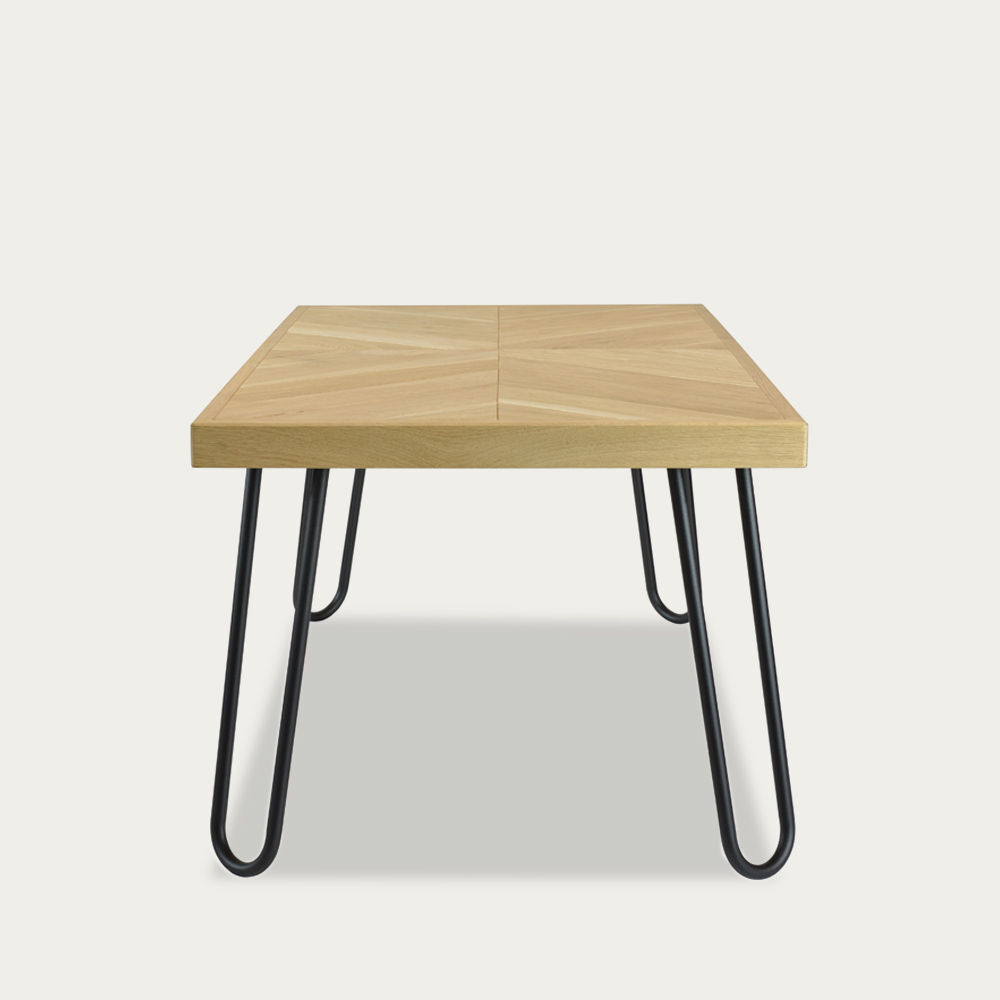 Light Brown Coffee Table Zig-Zag V-I FCT0290 – image 3