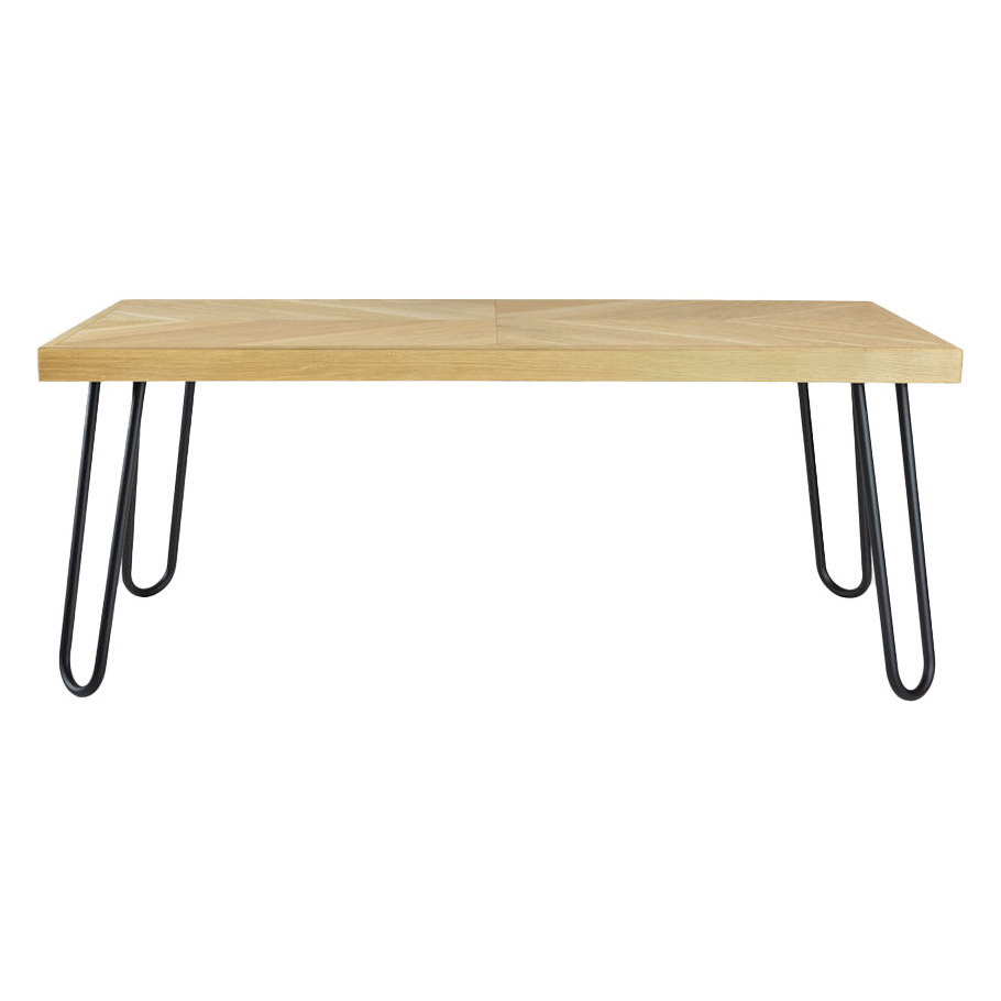 Light Brown Coffee Table Zig-Zag V-I FCT0290 – image 2