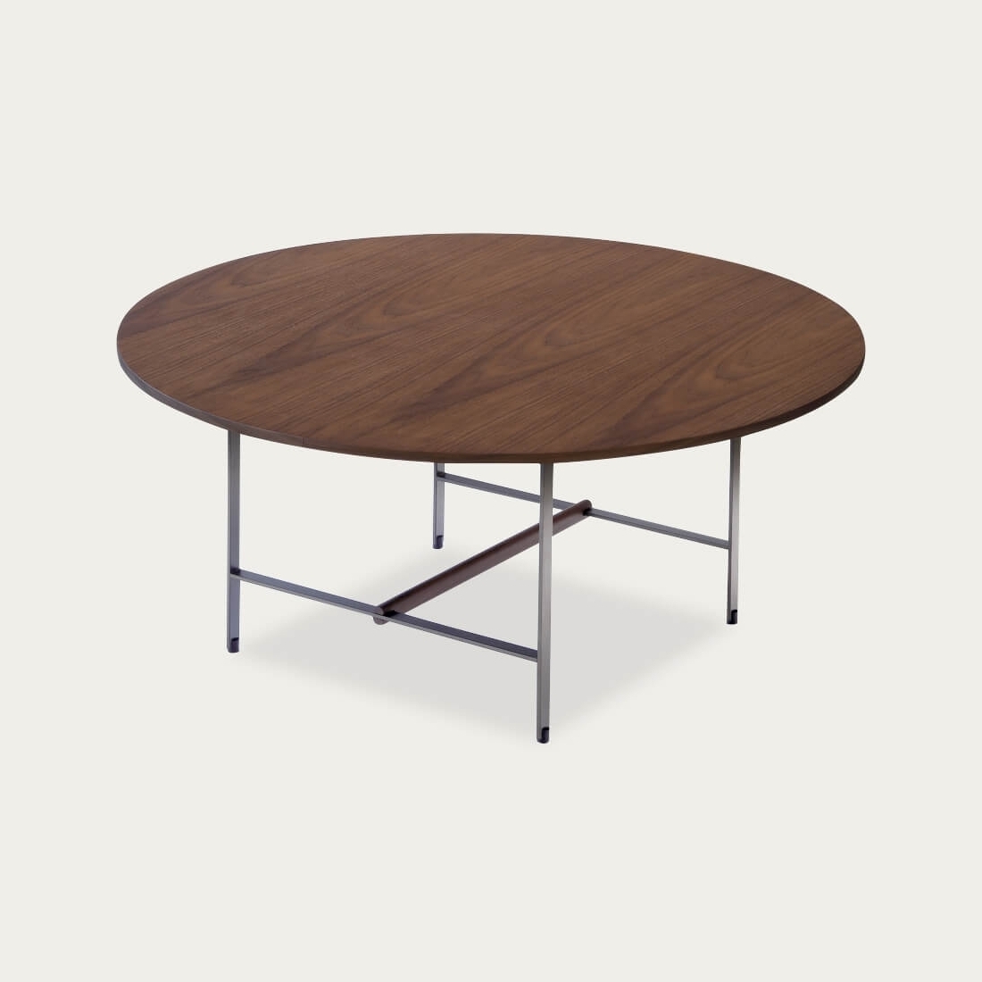 Walnut Sisters Round Coffee Table