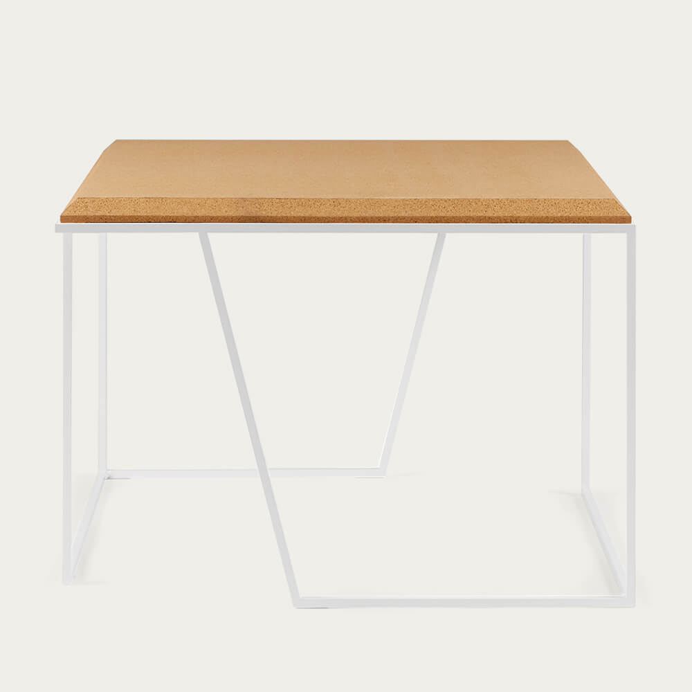 Light Cork And White Legs Grão #2 Coffee Table – image 4