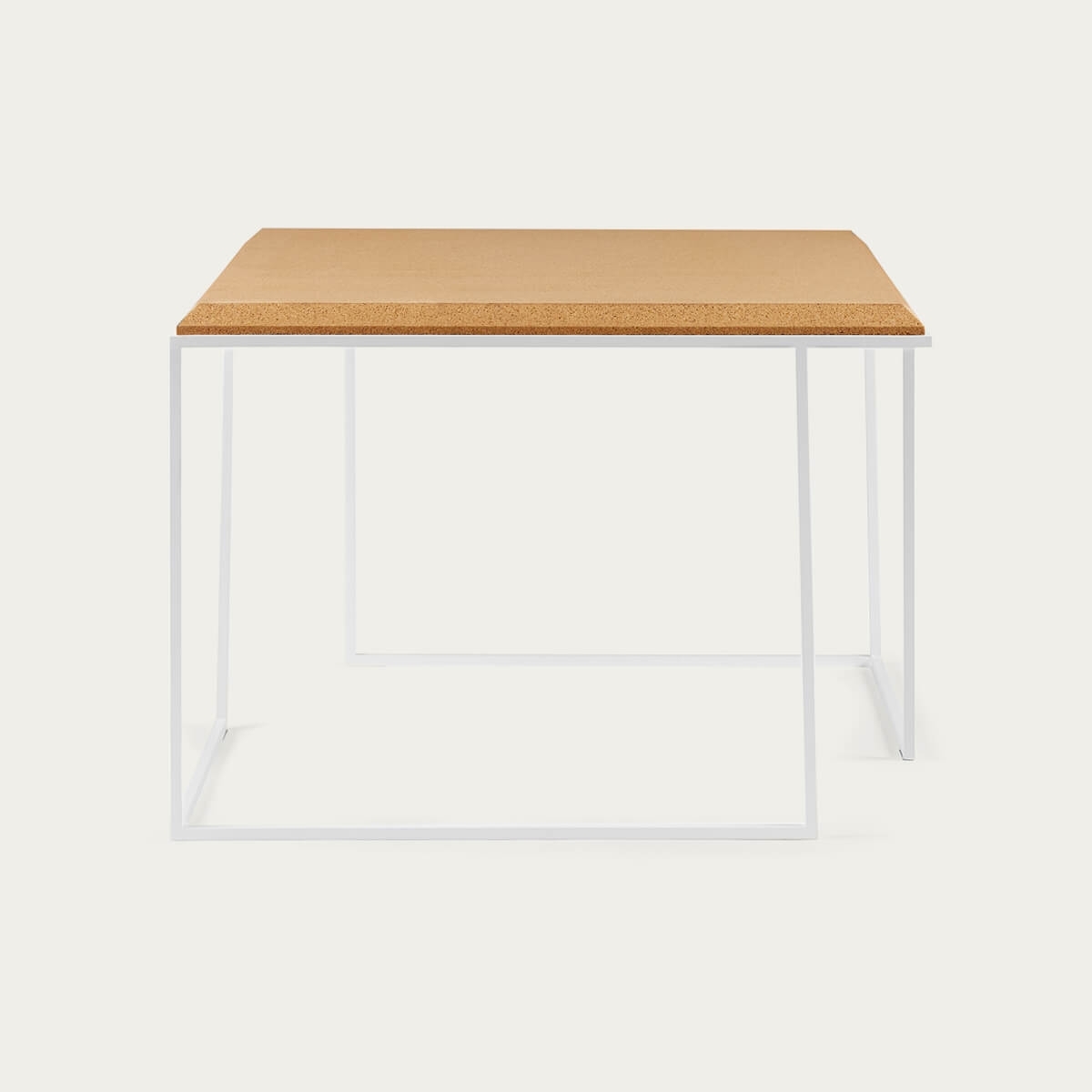 Light Cork And White Legs Grão #2 Coffee Table – image 2