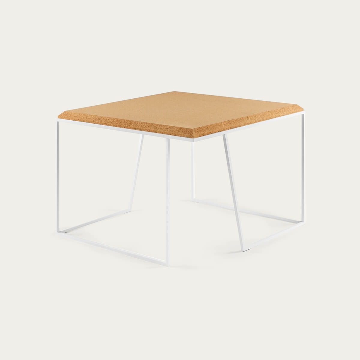 Light Cork And White Legs Grão #2 Coffee Table – image 1
