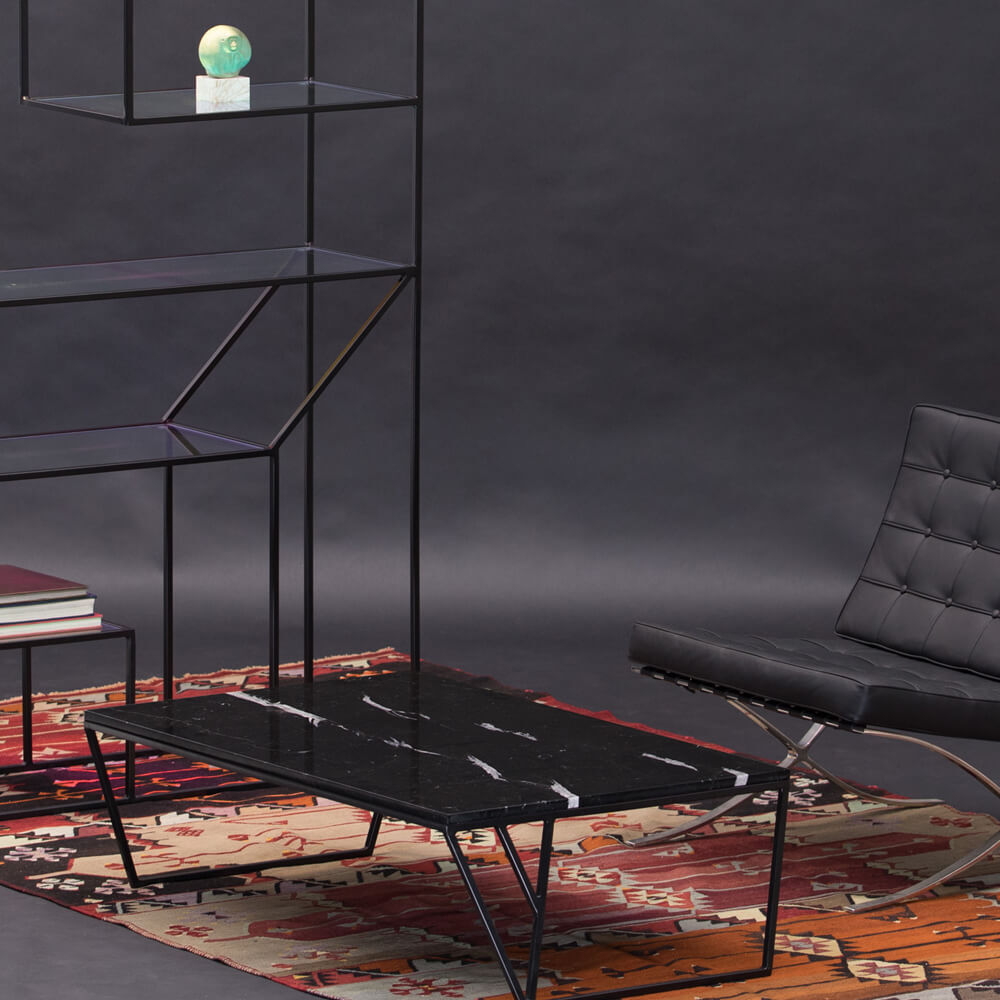 Black Nero Marquina Dea Coffee Table – image 3