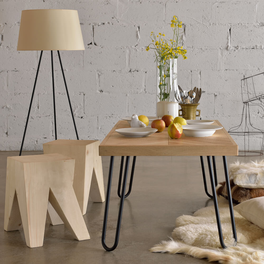 Light Brown Coffee Table Zig-Zag V-II FCT0300 – image 7